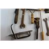 Image 4 : Wrenches, Paper Punch, Oil Can, Vintage Door Handle, Horse Brush and Misc.