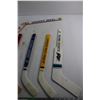 Image 4 : (6) WHL Miniature Hockey Sticks- Wheat Kings, Pats, Cougars, Rockets, Warriors, and Team Canada
