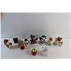 Image 5 : Christmas Ornaments, Salt & Pepper Shakers and Glass Vinegar Bottle