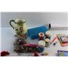 Image 6 : Crafting Supplies - Glitter, Beads & Pencils, Ceramic Pitcher and Growing Crystals