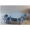 Image 6 : Melamine Ware Plastic Mugs & Plates and Plastic Tote with Lid - As Is