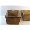 Image 3 : (2) Woven Baskets 17'' x 8''