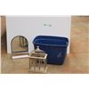 Image 1 : * Decorative Bird Cage, Large Plastic Tote and Mirror