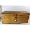 Image 2 : *Vintage Wooden Tool Box, 33'' x 11'' x 14''
