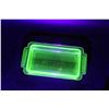Image 2 : Vintage Uranium Glass Butter Dish Lid- Some Chips