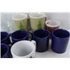 Image 3 : (13) Various Coffee Cups/ Wine Glasses, Lid For Small Round Container