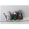 Image 1 : (3) Ceramic St. Nickolas Christmas Decorations- Tallest Is 11'' Tall