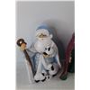 Image 2 : (3) Ceramic St. Nickolas Christmas Decorations- Tallest Is 11'' Tall