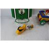 Image 4 : Boston Celtic Children's Wall Hung Basketball Hop, Gold Fish Snack Container, Super Toys Children's 