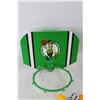 Image 5 : Boston Celtic Children's Wall Hung Basketball Hop, Gold Fish Snack Container, Super Toys Children's 