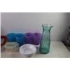 Image 2 : Kitchen Lot- (5) Plastic Bowls, Igloo Thermos, Misc.