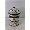Image 2 : 12" Tall Biscotti Ceramic Container