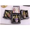 Image 2 : (4) Mask Decorations, Fancy Table Clock, Pair Candle Holders, Religious Symbol - Asian Theme