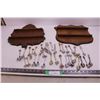 Image 1 : (2) Souvenir Spoon Wooden Wall Plaques With 34 Spoon Collection