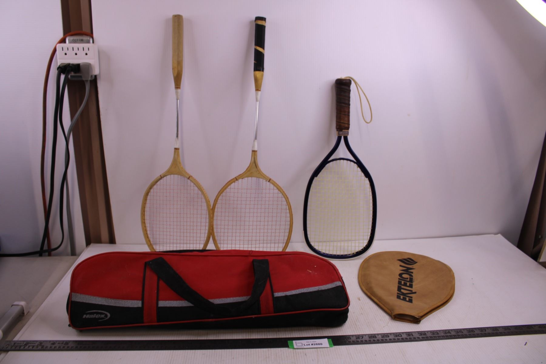 Ektelon Pickle Ball Racquet With Sheath, Pair Badminton Racquets, Halex ...