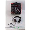 Image 1 : Pair Of Bluetooth e scape Headphones w/ Box Missing Speaker From Box- As Is