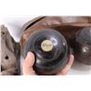Image 3 : Wood Plane, (2) Vintage Lawn Bowling Balls new/ Case