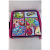 Image 2 : Wooden Carved Egg, Shopkins Carrying Case, 11'' x 10'' x 2.5'', Glass Dolphin Decoration_ Chipped, M