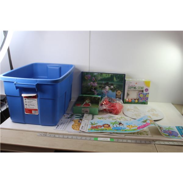 Stepping Stone Craft, Wall Stickers, Hopper Ball, Loon Puzzle, Stencil Tracer, Tote