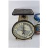 Image 3 : Vintage Hanson Store Scale- Cracked Glass, Vintage Peanut Butter Jar Full Of Matches, Misc.