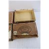 Image 3 : (4) Vintage Wooden Cigar Boxes, White Owl, Fairs Havana Bouquet, Misc.- Some Missing Lids