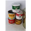 Image 4 : Vintage Bowes Apple Pie Filling 25lb Pail, (5) Vintage Tabacco Tins, Black cat, Vogue, Misc.