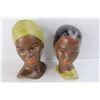Image 2 : (2) Made In Holland Bust Head Decor