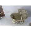 Image 4 : (5) Wicker Baskets w/ Baby Carriage, 15'' tall
