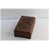 Image 3 : Carved Wooden Storage Box and Vintage Matches