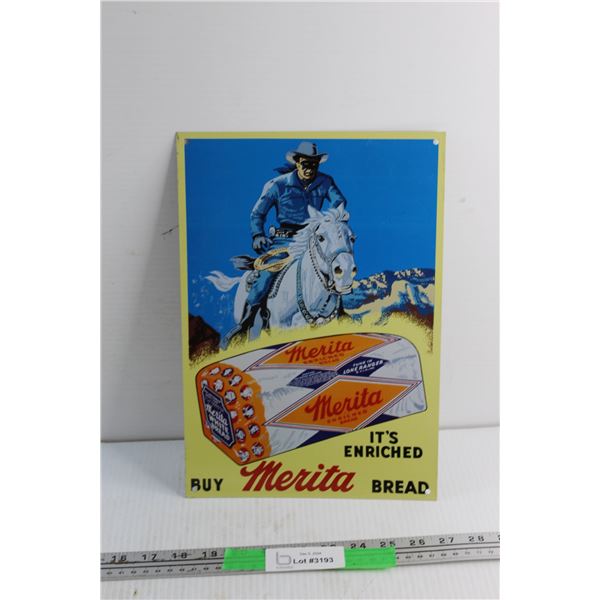 Merita Bread Sign 13'' x 9''