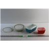 Image 1 : Pyrex Fridge Dish, Butter Dish and Plates