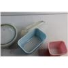Image 6 : Pyrex Fridge Dish, Butter Dish and Plates