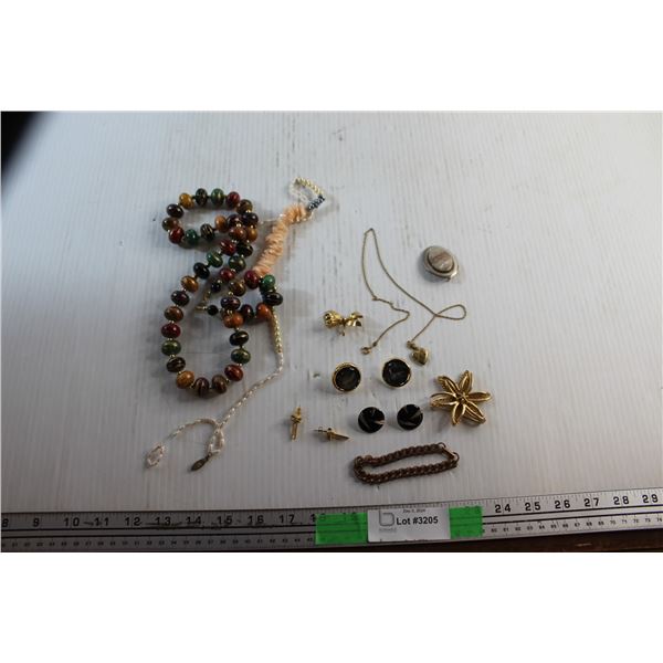 Necklaces, Earrings, Bracelet and Tie Pins