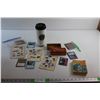 Image 1 : Reusable Starbucks Cup, Vintage Canadian Post Stamps, Redbird Matches, The Fantastic Four Book and A
