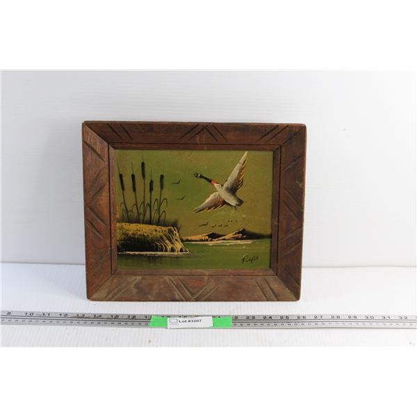 Framed Velvet Painting 13'' x 11''