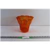 Orange Art Glass Vase