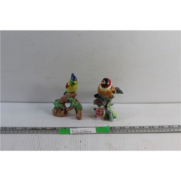 (2) Porcelain Birds Decor