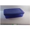 Sterilite Plastic Storage Tote with Lid 23'' x 17'' x 6''