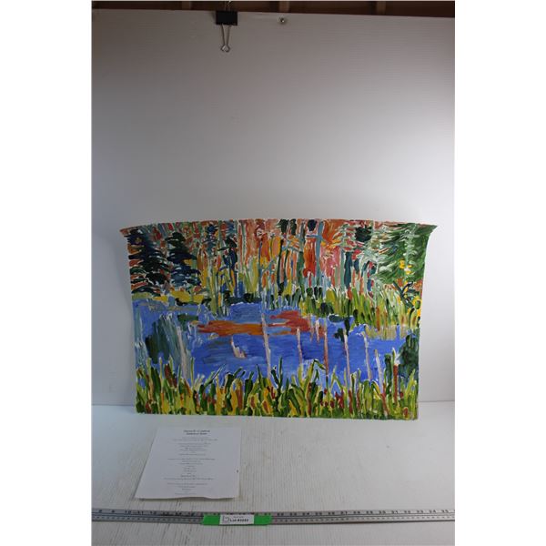 Modern Art Painting by Donna E Crawford 30'' x 22''