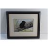Image 2 : Framed Wildlife Art Print by Sue Coleman 15'' x 12 1/2''