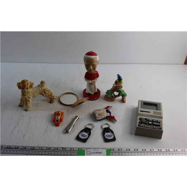 Ford Jubilee Key Chains, The Oregon Trail Game - Tested, Make Up, Wine Opener, Ceramic Bird Decor an