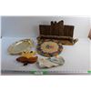 Image 1 : Serving Trays, Wooden Wall Decor, Hot Pan Pad and Wall Shelf