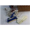 Image 2 : Woven Basket and Sewing Supplies