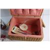 Image 5 : Woven Basket and Sewing Supplies