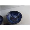 Image 2 : (3) Art Blue Ceramic Bowls