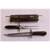 Image 2 : Meat Carving Set - Knife & Fork With Holster Stand