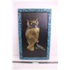 Image 1 : 3D Plastic Wall Art "Owl" 28" x 17"