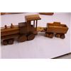 Image 2 : Wooden Toy Train Set, Wooden Wall Art (Goose, Loon), Wooden Picture Frame with Glass
