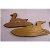 Image 6 : Wooden Toy Train Set, Wooden Wall Art (Goose, Loon), Wooden Picture Frame with Glass