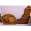 Image 2 : Souvenir Spoon Wooden Holder, Wooden Wall Art, Wooden Vase, Artificial Plants, Misc.